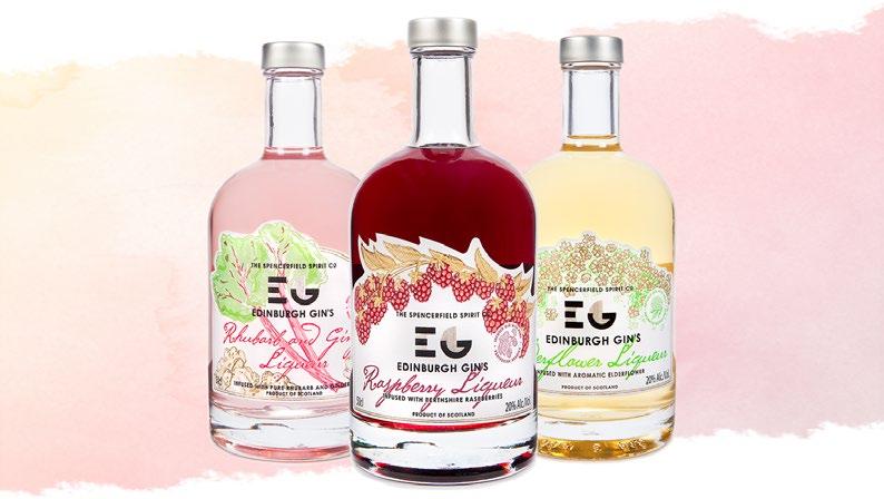 gin liqueurs A SPLASH OF INDULGENCE, ABUNDANT WITH NATURAL FLAVOUR EDINBURGH GIN S RASPBERRY LIQUEUR The first of the family of fruit liqueurs.