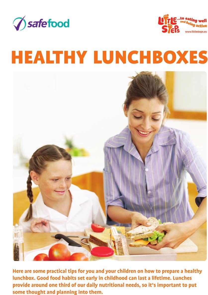 HEALTHY LUNCHBOXES Practical tips for you and