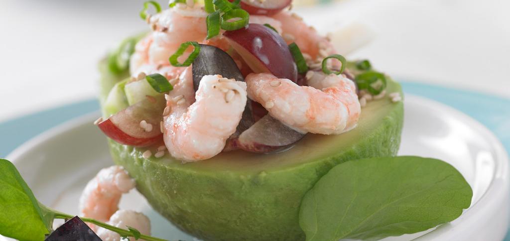 Coastal Salad with Grapes and Shrimp Makes 4 entrée servings This sophisticated salad never fails to impress.