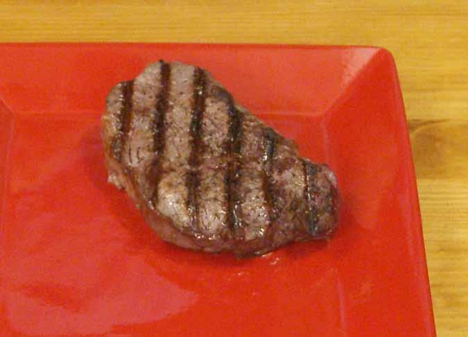 9 6 Here is one of my grilled steaks.