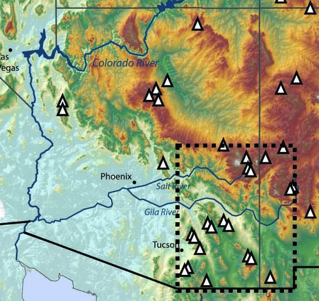 ring widths in Arizona and New Mexico Tree-ring