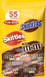 x- large variety bags FUN SIZE Chocolate & Sugar Variety Stand-up