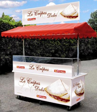Professional We Love Crepes Cart Option Two- Fully