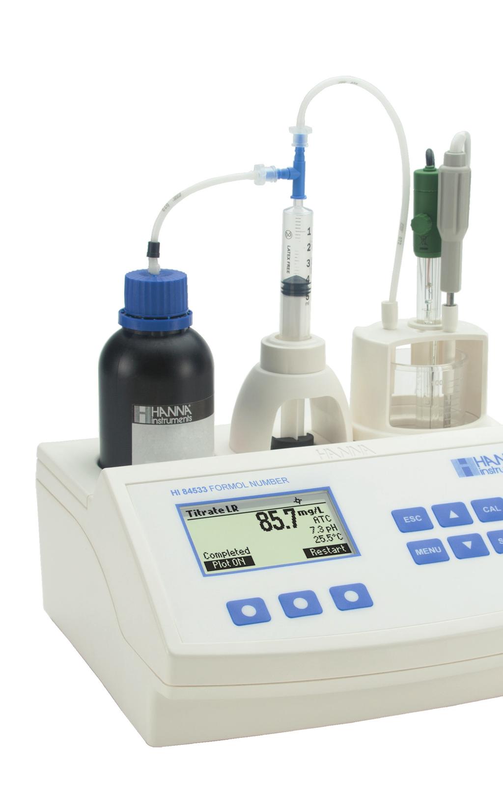 USB connection. Automatic Stirrer Speed Control Maintains stirrer speed at approximately 600 rpm regardless of viscosity of solution.