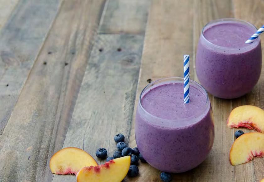 D Fuel Your Awesomeness d Nutritional Boosters Berry Peachy Smoothie made with Protein & Fiber Nutritional Booster Give smoothies, cereal or baked goods a boost with these nutritionally superior