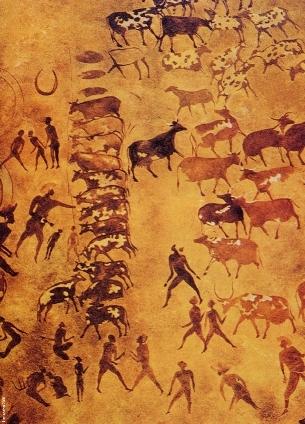 Saharan Neolithic paintings seem to come to