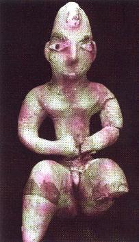 Male figurine, clay.