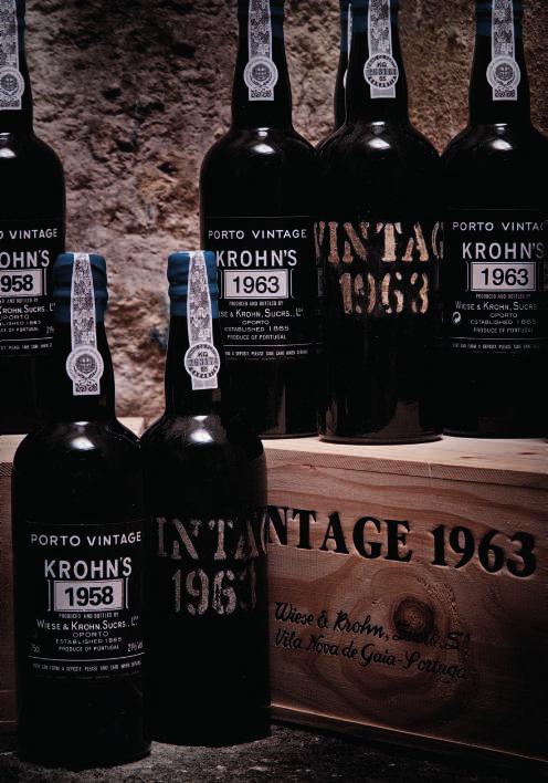 SUPERB PORT SHIPPED DIRECT FROM WIESE & KROHN Wiese & Krohn 1958 Tasting note: Pale tawny brown fading to a narrow transparent rim.