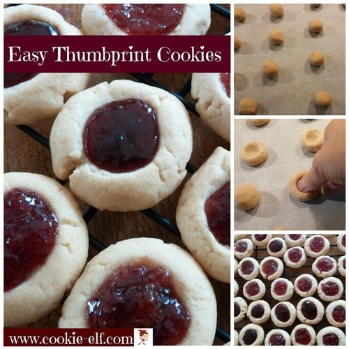 5.. Easy Thumbpriint Cookiies These Easy Thumbprint Cookies are a simplified version of the traditional classic small rolled cookies with wells pressed in the center, filled with a scrumptious