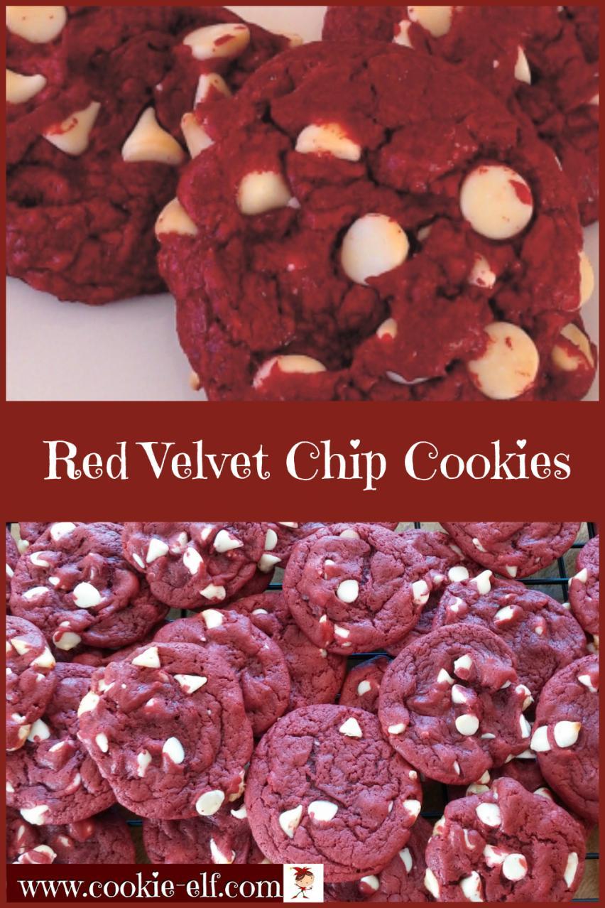 8.. Red Vellvet Chiip Cookiies Red Velvet Chip Cookies are a double variation.