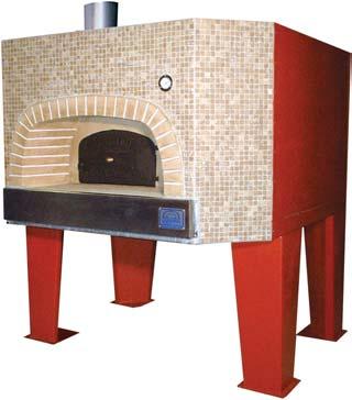 oven with the rectangular lining Oven for pizzeria con rivestimento metallico with galvanized and painted metal lining -