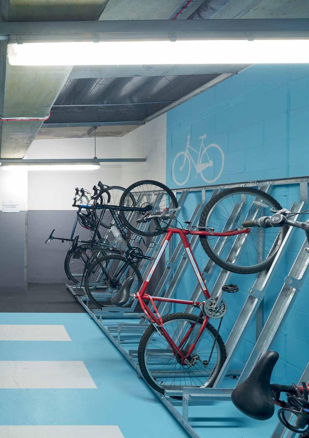 CYCLE FACILITIES L-2 The cycle racks are located in Basement 2.