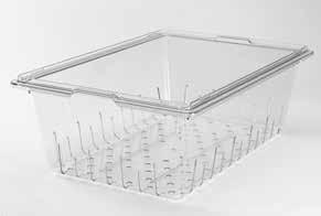 A Colander is also available for 18" x 26" Camwear Food Storage Boxes with depths of 6" and deeper.