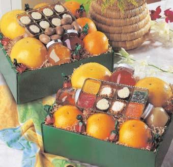 This gift boasts some of Florida s tastiest treasures including sun-sweetened Oranges and Grapefruit, Coconut Patties, Strawberry Bonbons, Papershell Pecans, Guava Jelly,