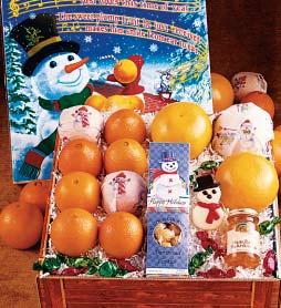 FROSTY THE FLORIDA SNOWMAN From The Sunshine State With Love! Because our snowman is from Florida, he s full of sweet grove-fresh Navel Oranges and Ruby Red Grapefruit.