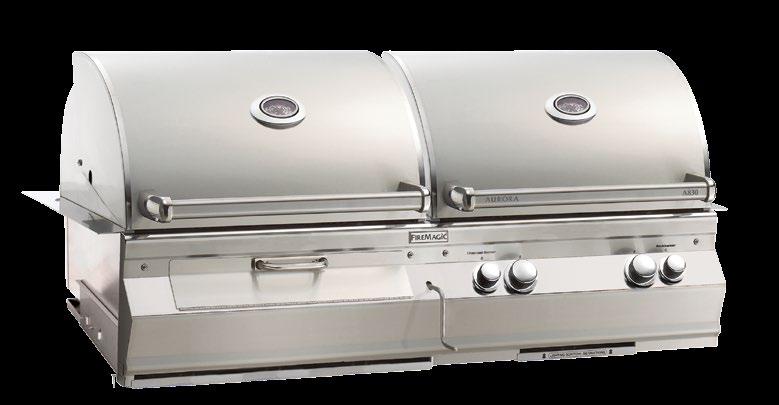 AURORA S E R I E S BUILT-IN GRILLS All Aurora grills now include interior halogen lights & hot surface ignition Optional Magic View Window now
