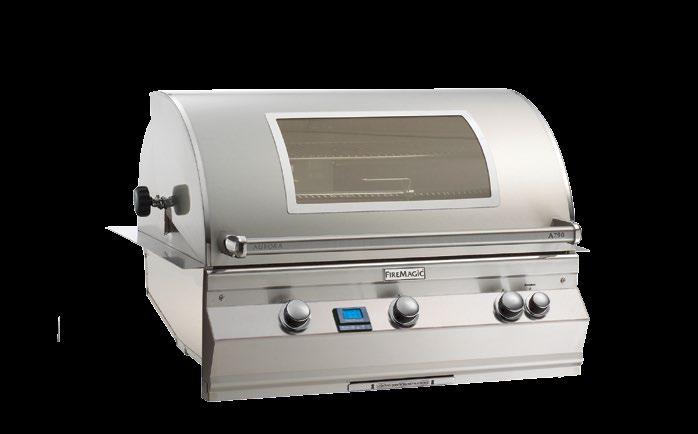 12 h 373/4 w x 231/2 d x 12 h A830i lights are on the gas side of the grill only 12 *All models available in natural gas or propane.