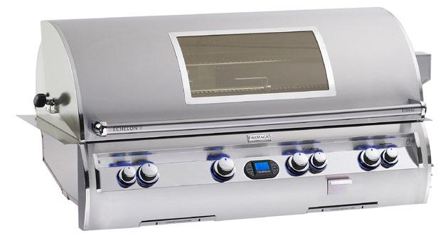 [48 x 8 ] ** OPTIONAL INFRARED BURNERS AVAILABLE ON ALL ECHELON GRILLS 112,000 Primary + (2) 11,000 Backburners + 3,000 Dedicated Smoker
