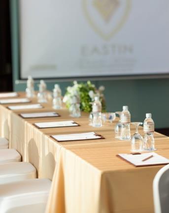 MEETING DESTINATION at Eastin Grand Hotel Sathorn Bangkok FULL DAY MEETING PACKAGE BAHT 1,600 NET PER PERSON Meeting room usage during 08:00-17:00 hrs.