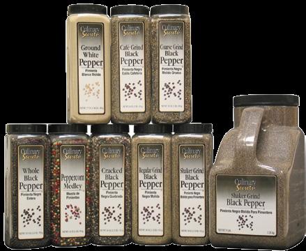 Culinary Secrets includes a wide variety of value added spice blends.