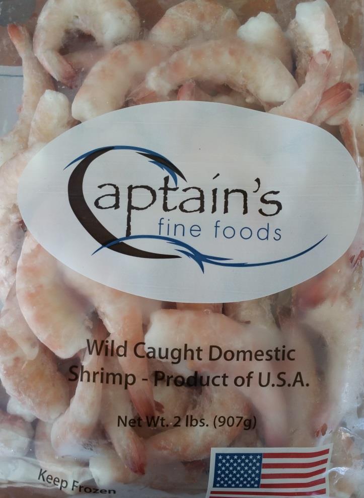 Domestic Shrimp We are currently packing domestic shrimp at our plant
