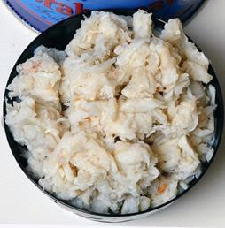 special crabmeat from the body of the crab.