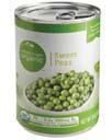 Peas, Green, canned Includes USDA Number of Foods Purchase Unit: No. 10 can (106 oz) Unit, Portion: 21 Servings: 4.8 ½ cup drained vegetable (unheated, for salads) 1 No.