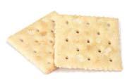 Saltines (Group A) Unit, Portion: 20.6 Servings: 4.9 1 sering = 20 gm or 0.7 oz (Minimum serving size) ½ serving = 10 gm or 0.4 oz (Minimum serving size) 1 oz eq = 22 g m or 0.