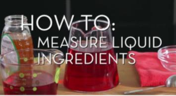 Ingredients Exact measurement for dry ingredients is key for baking. Use our tricks! http://www.foodnetwork.com/videos/how-to-measure-dry-ingredients/85008.