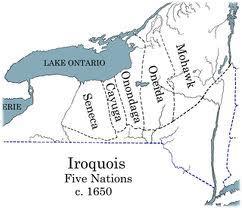 Iroquoian society was made up of five nations