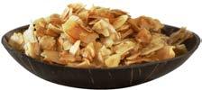 Coconut Chips - from organic farming Our organic coconut chips are made from fresh, white fruit flesh of coconuts which is grated and dried. We offer three different flvours.