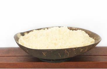 Coconut Flour - from organic farming Organic coconut flour is made from fresh, white coconut meat. First it is dried, then the oil gets extracted.