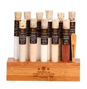 Gourmet Gift Collections (12, 11, 6 & 4 Tube Gift Collections) Sea Salts, Spices and Seasonings. Custom sets and laser engraved logos available on each set.