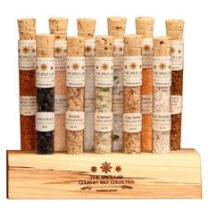Gourmet Gift Collections (12, 11, 6 & 4 Tube Gift Collections) Sea Salts, Spices and Seasonings. Custom sets and laser engraved logos available on each set.