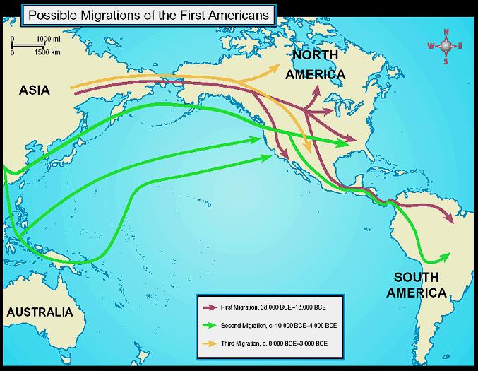 Early Human Migrations 1 st Migration, 38,000-1800 BCE 2 nd