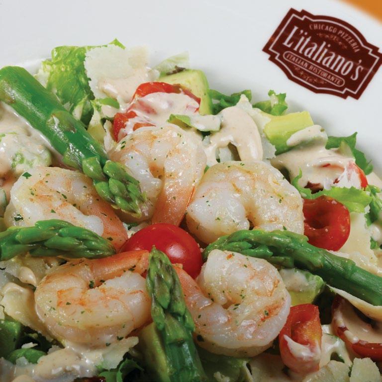 SHRIMP AVOCA SALAD السلطات SALADS L ITALIANO S SALAD Caesar Salad 29 with Chicken 39 with Shrimps 45 Crisp romaine lettuce, croutons & parmesan cheese mixed with our homemade caesar dressing