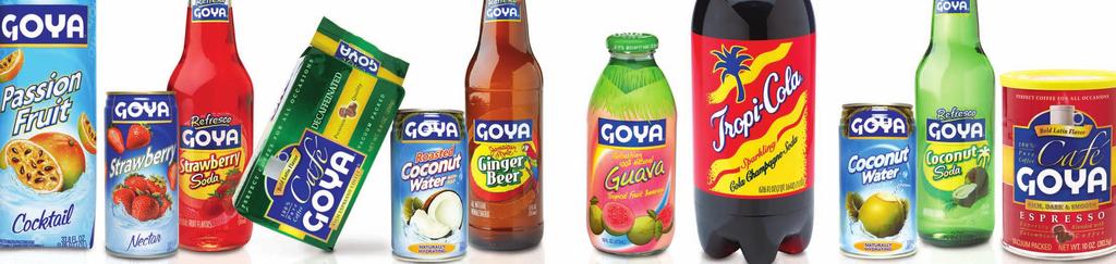 beverages B ring the exotic flavors of Goya beverages to your clients.