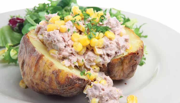 Baked potatoes or kūmara Scrub the potatoes or kūmara. Cook in the microwave or oven until soft. Cut a cross in the top and split open. Heat the topping of your choice and add it to the baked potato.
