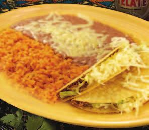 15 Rice & Beans Choices: N TIO CAU Enchilada Burrito Chile Relleno Tamale Chile con