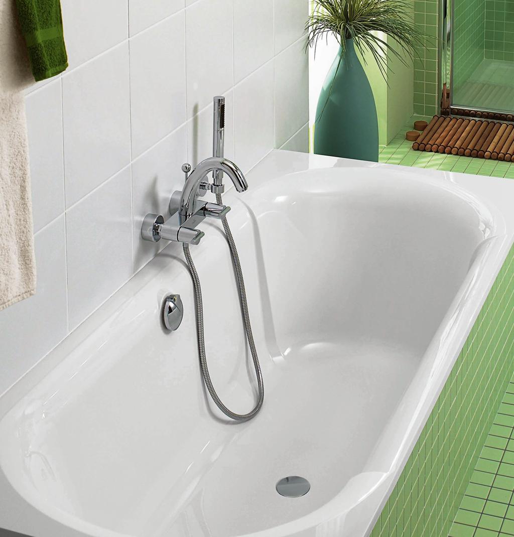 17 Pavia Deep relaxation in the bathroom. The use of Quaryl gives Pavia depth and space even for the tall.