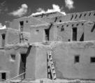 Map Skill 0 0 150 miles 150 kilometers LOCATION Which rivers are on or near Apache lands? The Taos Pueblo is over 1,000 years old. The multistoried buildings are made of adobe.