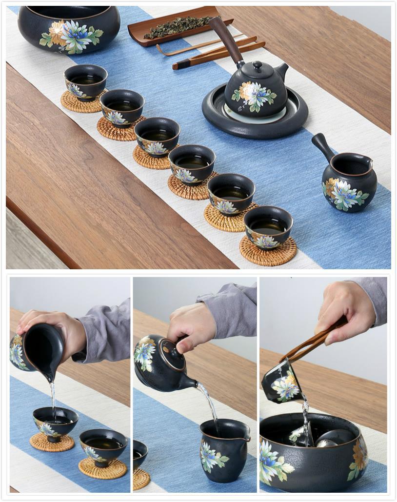 Chinese Gongfu Tea Set ---Crude Pottery No:ZST1787
