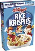 Grocery Savings Kellogg s Cereal Rice Krispies (1 oz.), Froot Loops or Apple Jacks (1. oz.), Corn Pops (1.5 oz.