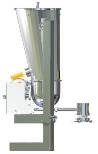 All feeders can be made into loss in weight feeders. The rate at which this weight drops with time indicates the true addition rate. load cell MEAG for constant volumetric feeding of micro components.