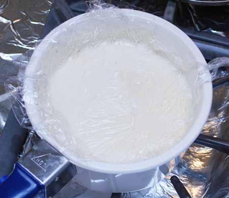 6 Béchamel will quickly develop a skin on the surface when it is removed from the heat.