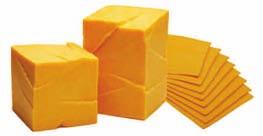 Cheddar Cheeses The cornerstone of any cheese line-up is the pale yellow, sharp-tasting cheddar cheese.