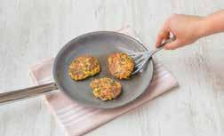 Let s start cooking the Cheesy Vegetable Fritters with Dill & Parsley Mayo. COMBINE THE VEGGIES 2 Add the zucchini, carrot, Cheddar cheese and spring onion to the bowl with the egg.
