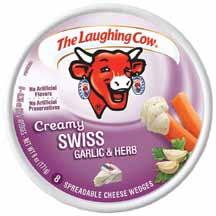80 cs Laughing Cow Pepper Jack Spicy Creamy Wedge 12/6 oz 04175701874 227147 4.80 cs Laughing Cow Asiago Creamy Wedges 12/6 oz 04175701899 234455 4.