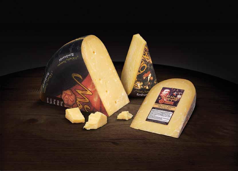 From Holland Traditionally ripened for one year Rembrandt Extra Aged Gouda 100% natural