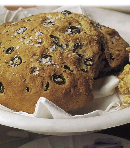20 > HOME BAKING savory and sweet breads > 21 olive soda bread. Cooking time: 45 minutes - Preparation time: 15 minutes 1.Place butter, sugar and egg in a food processor and process until smooth.